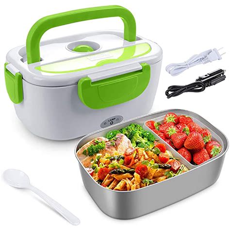 electric lunch box with 2 compartments|large lunch box with compartments.